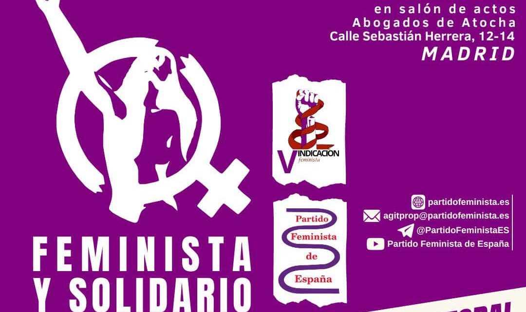 Cartel Presentación Candidatura Feminista y Solidario