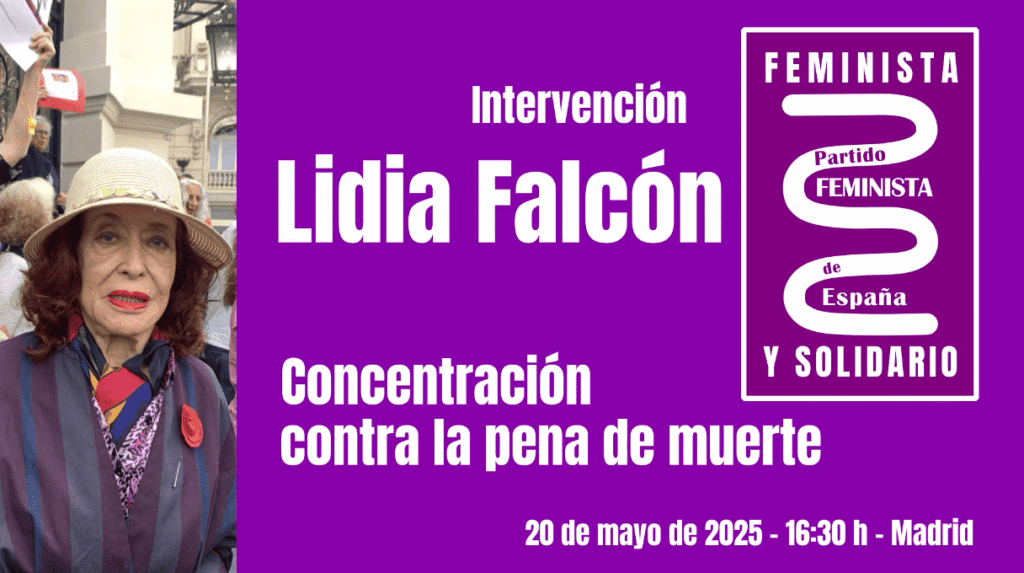 Declaraciones Lidia Concentración en contra de la pena de muerte