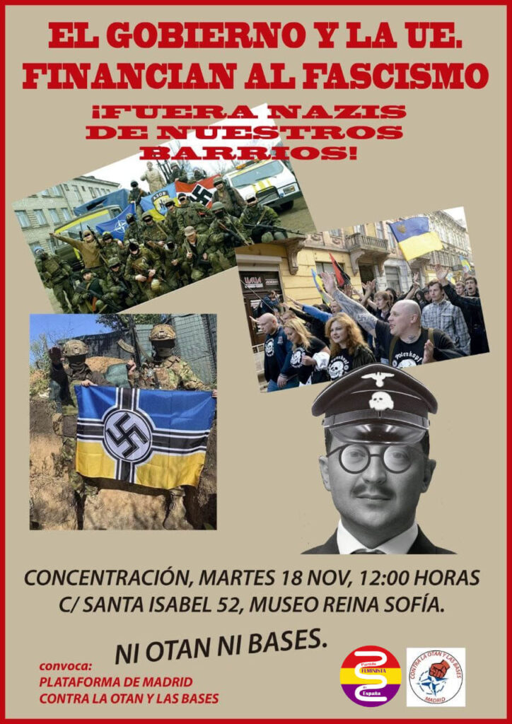 CONCENTRACIÓN CONTRA LA VISITA DE ZELENSKI A MADRID Y CONTRA EL FASCISMO