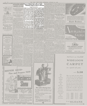 New York Times 2 octubre 1936